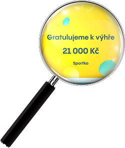 Lupa přibližující notifikaci o výhře