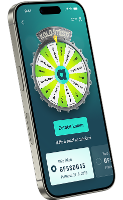 Mobil s kolem štěstí