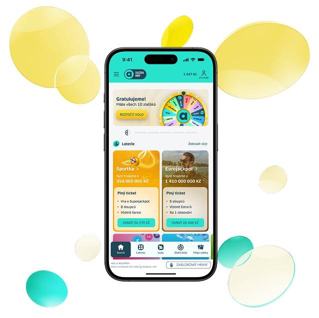 Mobilní aplikace Sazky