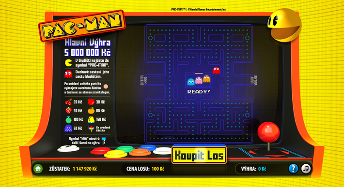 Sazka se spojila s PAC-MANem. Projezte se k výhře až pět milionů korun